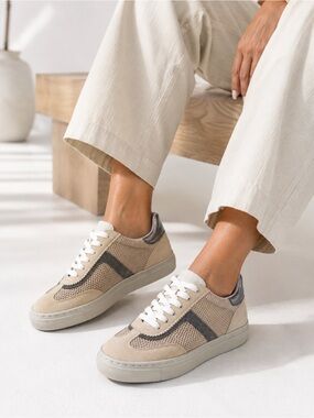Brunello Cucinelli Monili Suede Mesh Sneakers EU 35.5 / US 5.5 | NWT